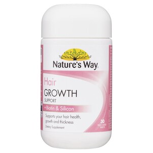 (PRE ORDER) Nature's Way Hair Growth Support + Biotin & Silicon 30 Tablets shelf life 2yrs